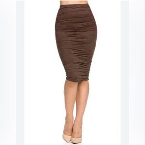 Seduction by Siren suede pencil skirt